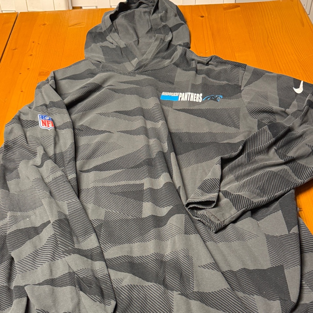 Carolina Panthers Nike Gray Lightweight Hoodie